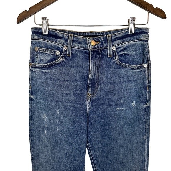 Cout De La Liberte Medium/Dark Wash High Rise Skinny Jeans Size 27 - Picture 3 of 11